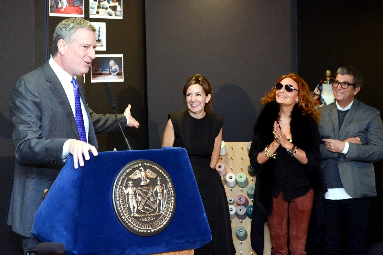 NYC Fashion Manufacturing Initiative announcement at the CFDA Fashion Incubator